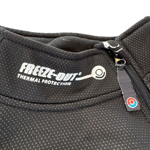 Freeze Out Thermal Protection Shirt Mens S Black Blue 1/4 Zip Jacket Motorcycle - Picture 6 of 11